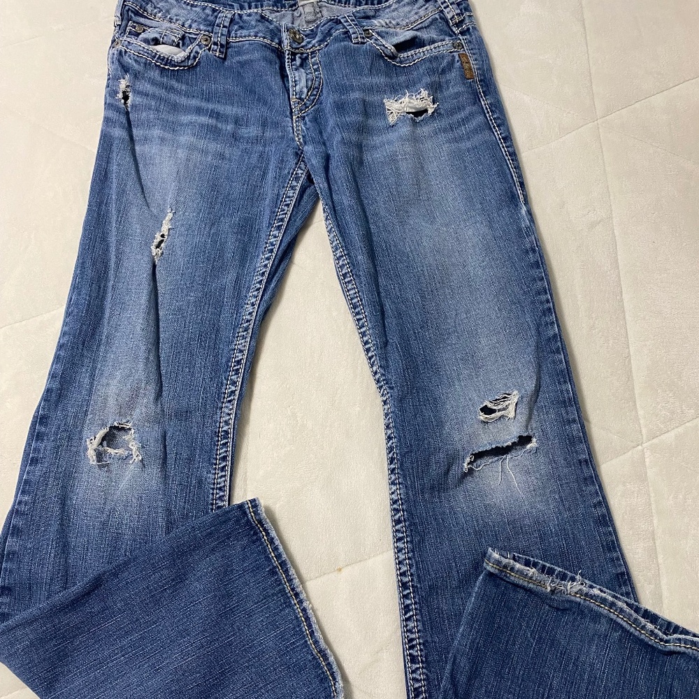 Silver jeans